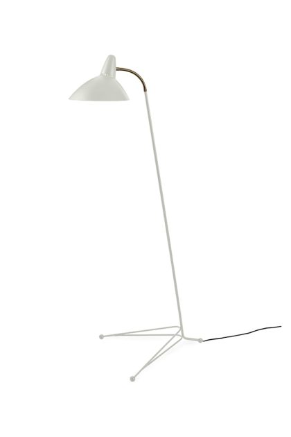 Warm nordic lightsome golvlampa warm white, mässingdetalj