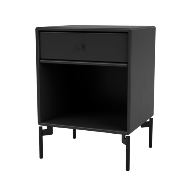 Montana dream sängbord black 05, svartlackade ben
