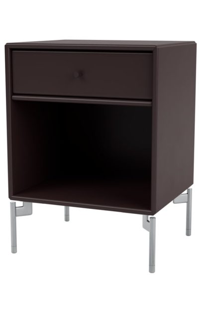 Montana dream sängbord balsamic 160, kromben