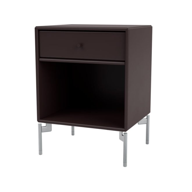 Montana dream sängbord balsamic 160, kromben