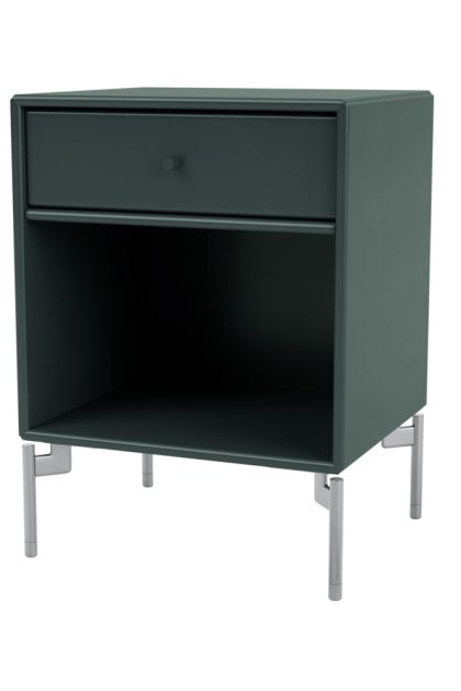 Montana dream sängbord black jade 163, kromben