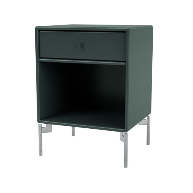 Montana dream sängbord black jade 163, kromben