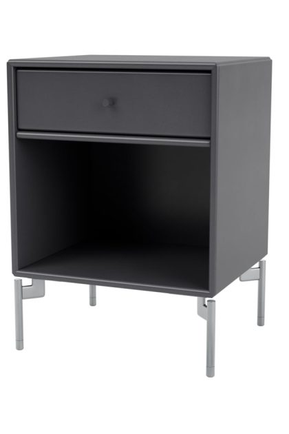 Montana dream sängbord coal 36, kromben