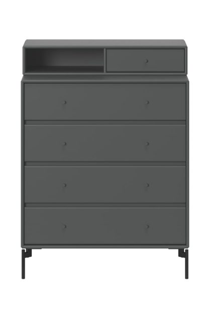 Montana keep byrå anthracite 04-svartlackade ben