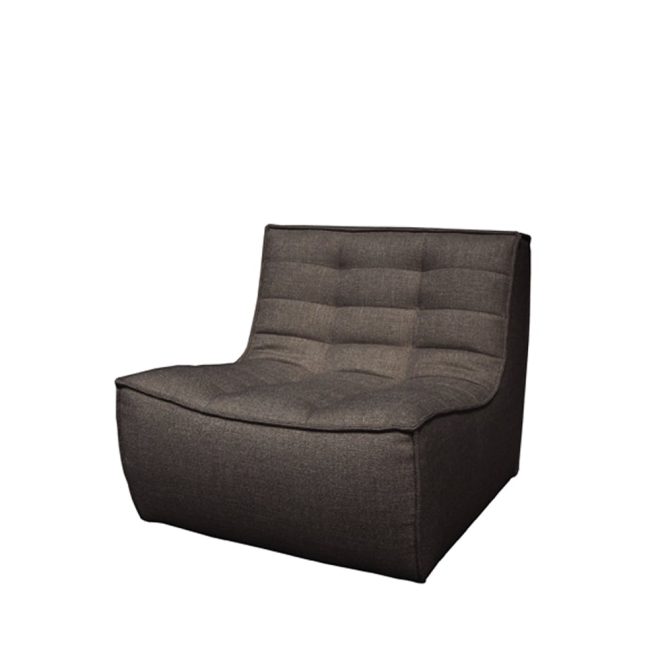 Ethnicraft n701 fåtölj tyg dark grey