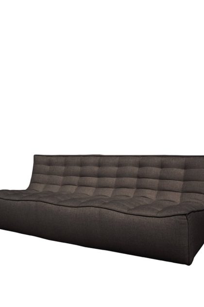 Ethnicraft n701 soffa 3-sits tyg dark grey