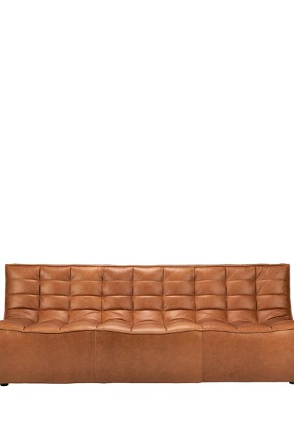 Ethnicraft n701 soffa 3-sits läder old saddle