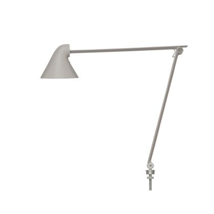 Louis poulsen njp skrivbordslampa ljusgrå, stift ø40 cm, 2700k