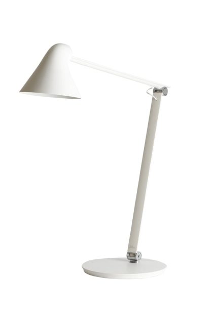 Louis poulsen njp skrivbordslampa vit, fotplatta, 3000k