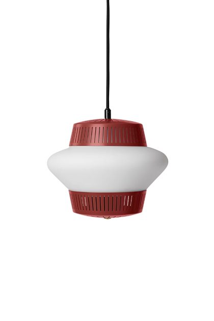 Warm nordic opal arch pendel red grape, sandblästrad opal