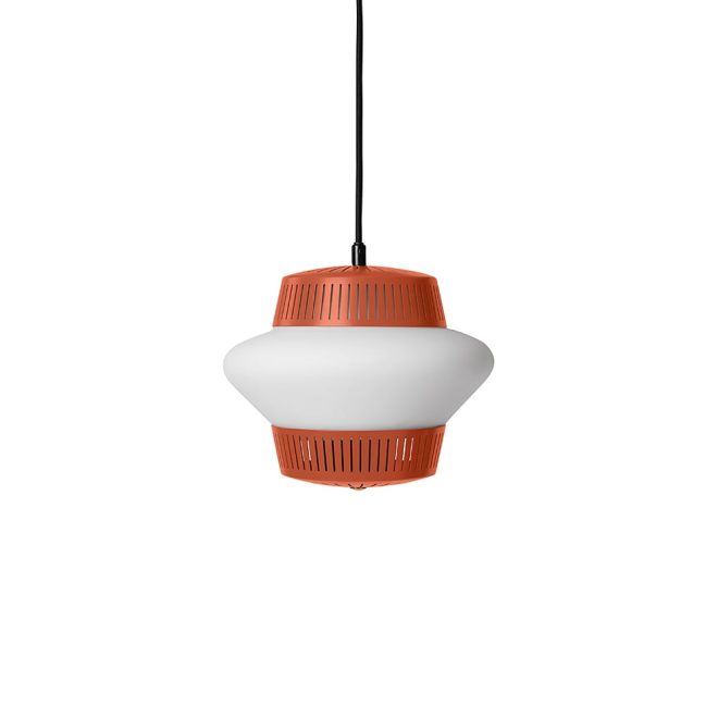 Warm nordic opal arch pendel rusty red, sandblästrad opal