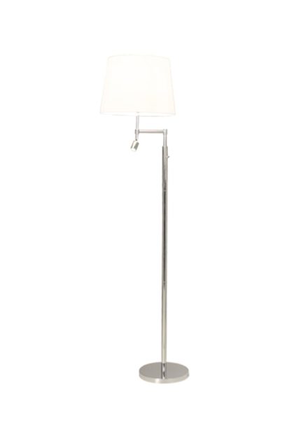 By rydéns orlando golvlampa vit, kromstativ