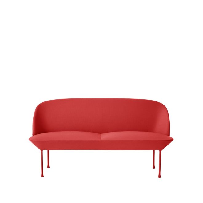 Muuto oslo soffa 2-sits steelcut 660-dark red