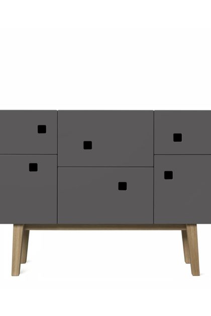 Zweed peep c2 skåp slate grey, retro, ekben
