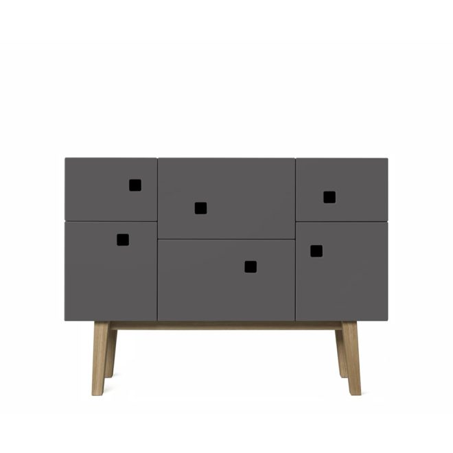 Zweed peep c2 skåp slate grey, retro, ekben