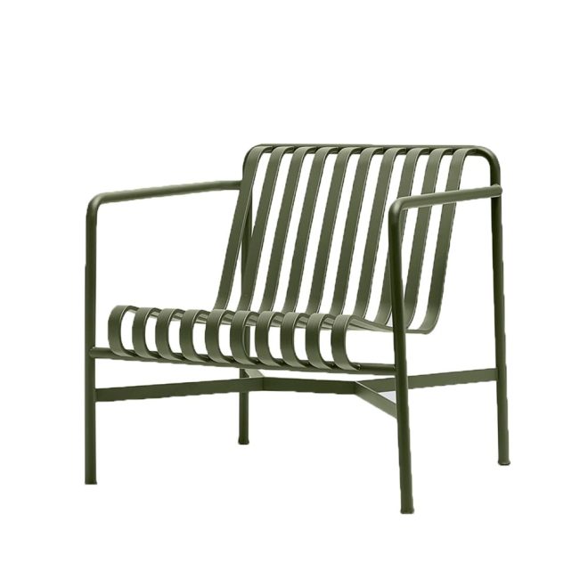 Hay palissade low loungefåtölj olive