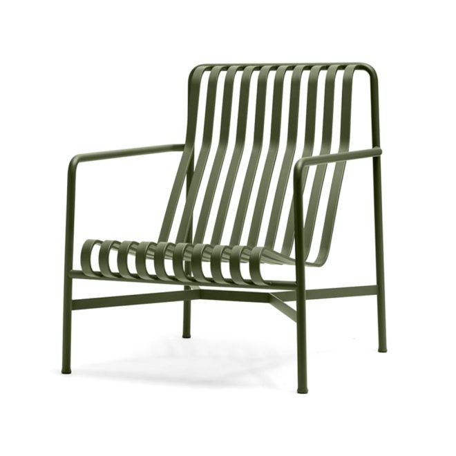 Hay palissade high loungefåtölj olive