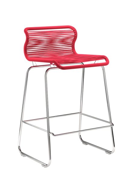 Montana panton one kitchen barstol scarlett, rostfritt stål