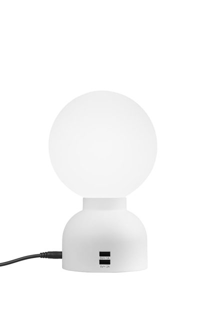 Ateljé lyktan pluggie bordslampa vit, opalglas
