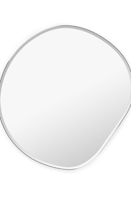 Ferm living pond spegel dark chrome, xl