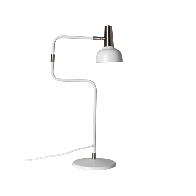 Co bankeryd ray bordslampa vit-nickeldetaljer