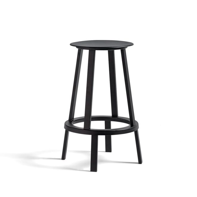 Hay revolver barpall black, low