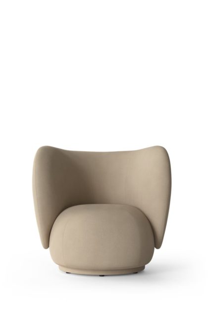 Ferm living rico lounge chair fåtölj sand, brushed