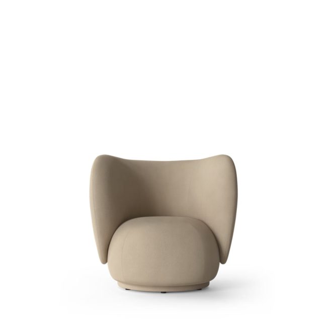 Ferm living rico lounge chair fåtölj sand, brushed