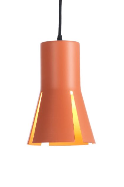 Bsweden split 17 pendel orange matt, svart textilsladd
