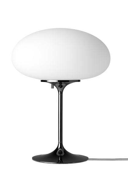 Gubi stemlite bordslampa black red, h.42 cm
