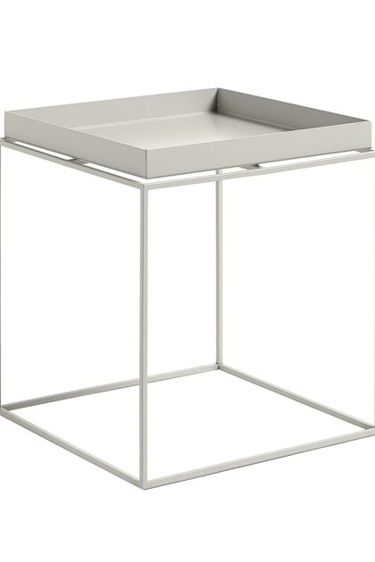 Hay tray table soffbord warm grey, medium
