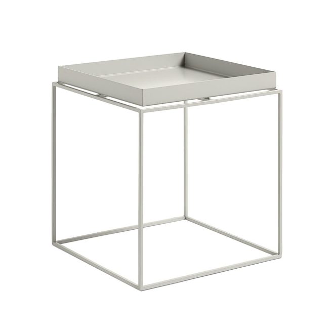 Hay tray table soffbord warm grey, medium