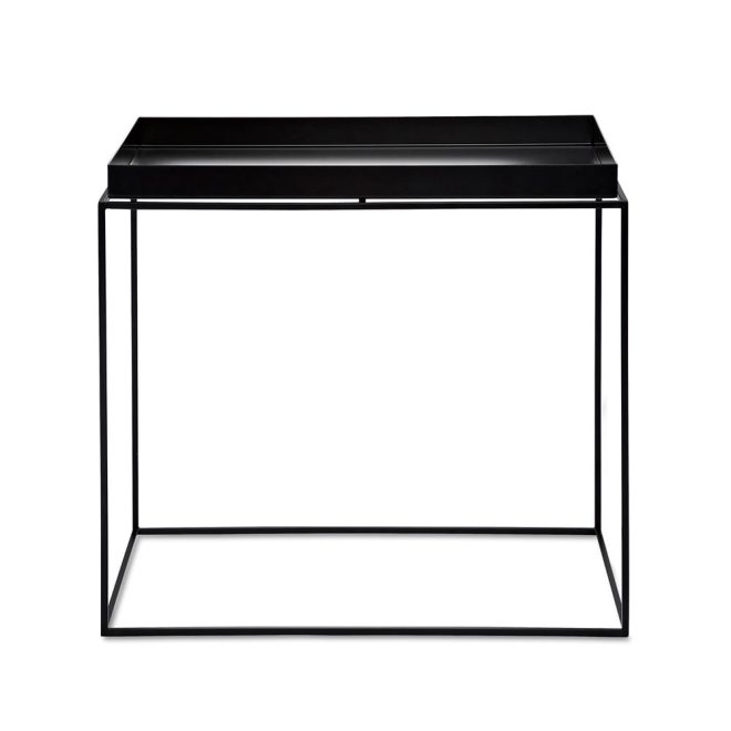 Hay tray table soffbord black, large
