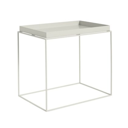 Hay tray table soffbord warm grey, large