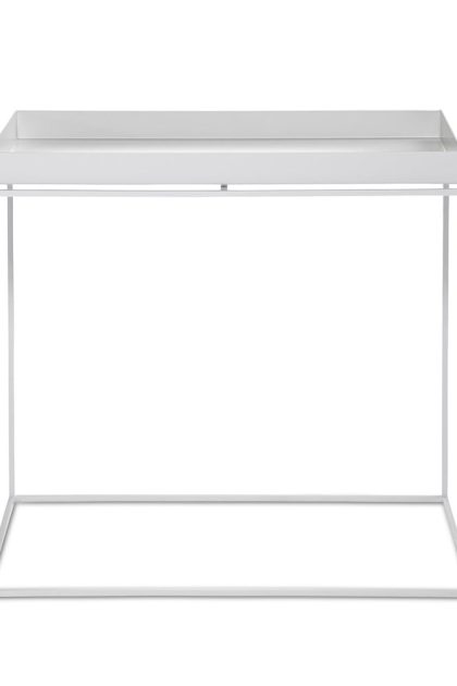 Hay tray table soffbord white, large