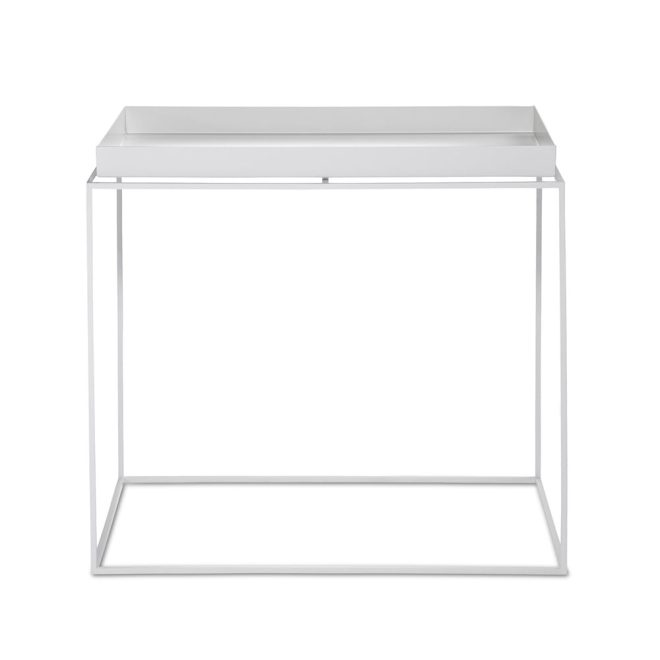 Hay tray table soffbord white, large