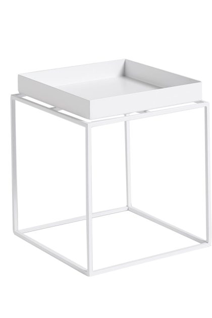 Hay tray table soffbord white, small