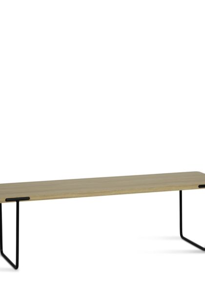Mavis update soffbord ek ljus klarlack, 140 cm