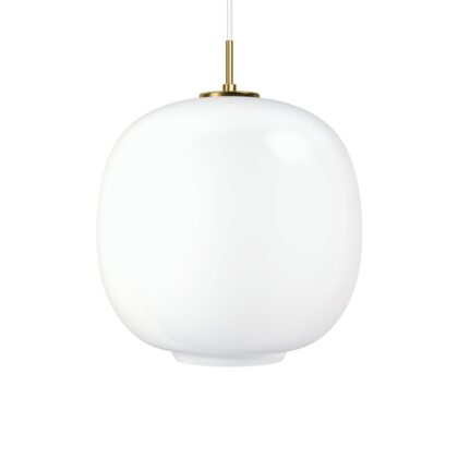 Louis poulsen vl45 radiohus led stor pendel brass-white opal glass