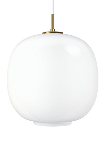 Louis poulsen vl45 radiohus led stor pendel brass-white opal glass