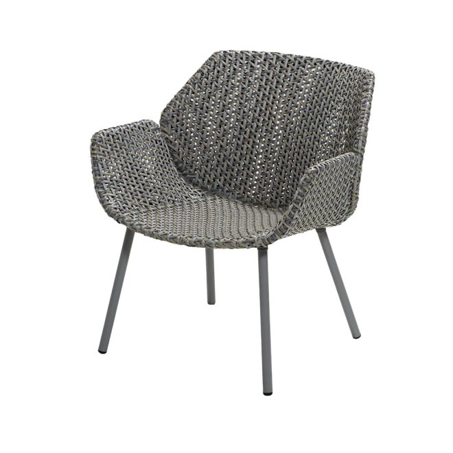 Cane-line vibe loungefåtölj light grey/grey/taupe