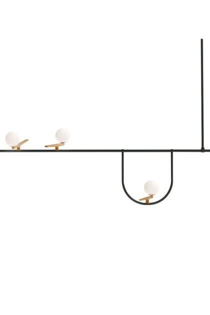 Artemide yanzi s1 taklampa black-brass