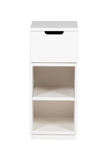 Mavis aoko sängbord 72 cm 1 låda vitlack