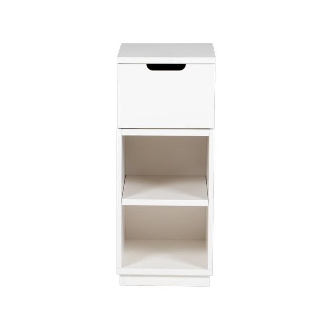 Mavis aoko sängbord 72 cm 1 låda vitlack