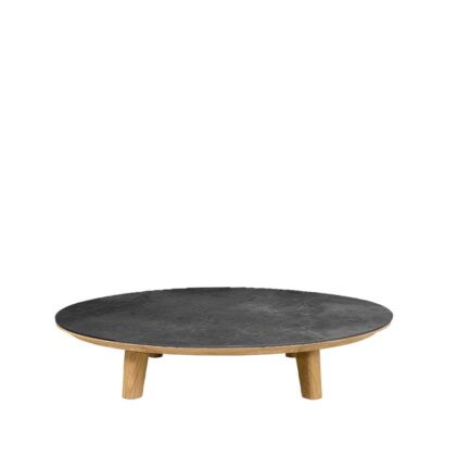 Cane-line aspect soffbord fossil black-teak, ceramic