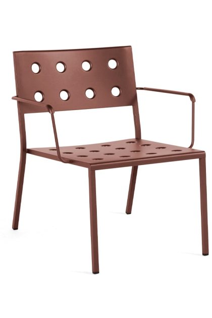 Hay balcony loungefåtölj iron red