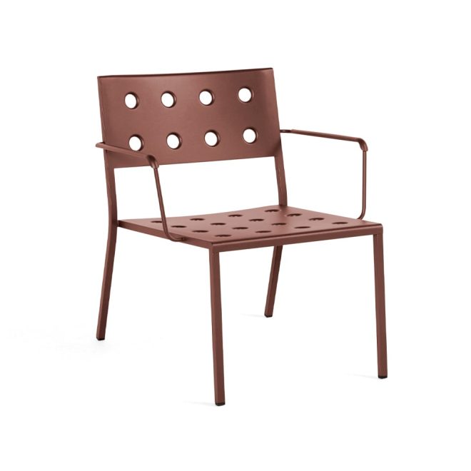 Hay balcony loungefåtölj iron red