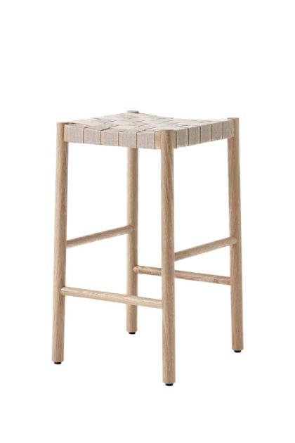 &tradition betty tk7 barpall oak, naturflätad linnebandssits