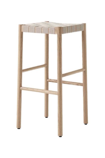 &tradition betty tk8 barpall oak, naturflätad linnebandssits