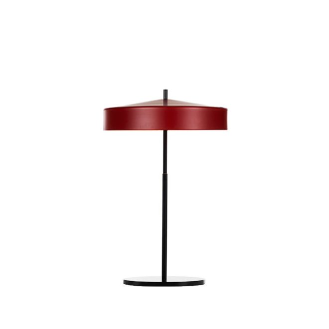 Bsweden cymbal bordslampa röd matt, svart sladd